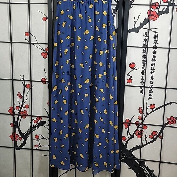 Betsy Johnson nwt Vintage Off The Shoulder Floral Maxi Dress - Picture 3 of 13